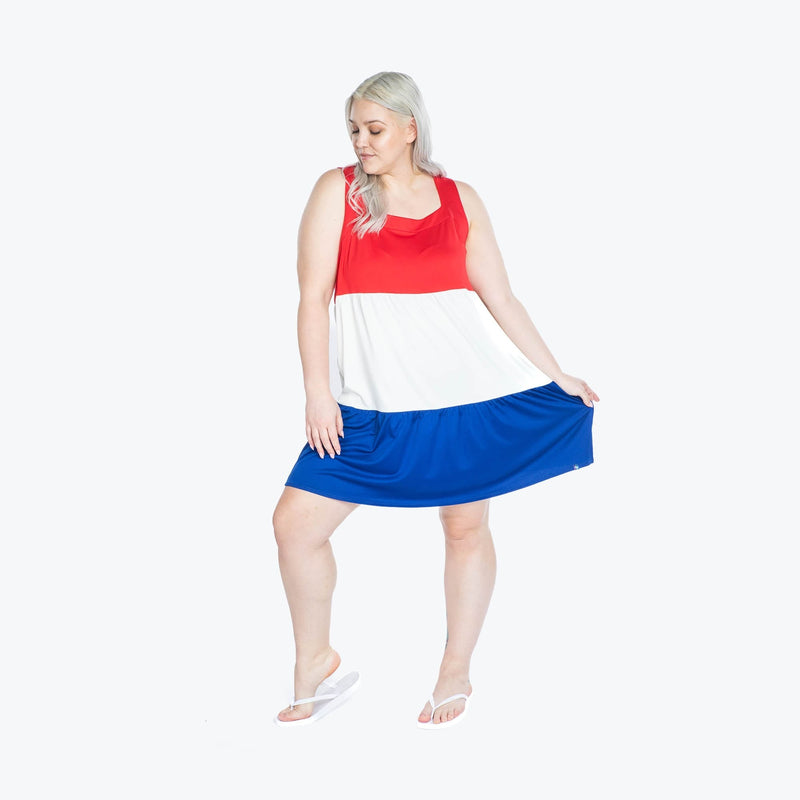 LUG - Flare Colorblock Dress