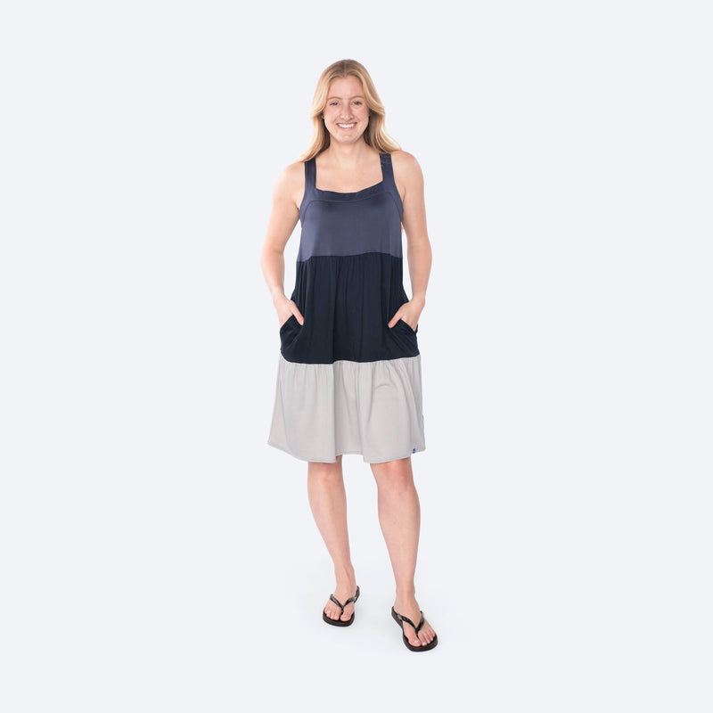 LUG - Flare Colorblock Dress