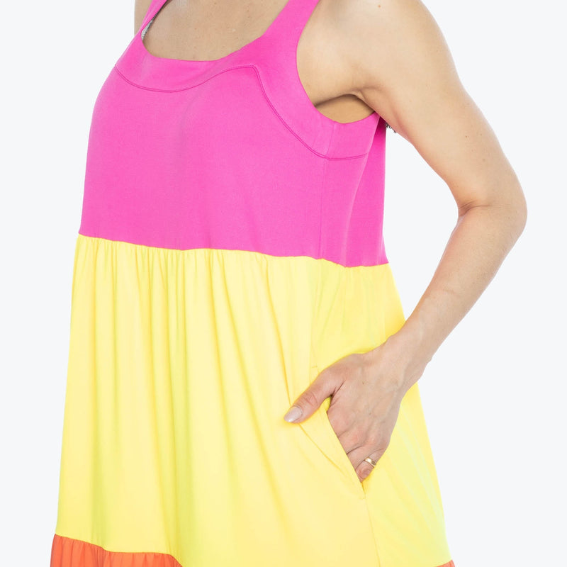 LUG - Flare Colorblock Dress