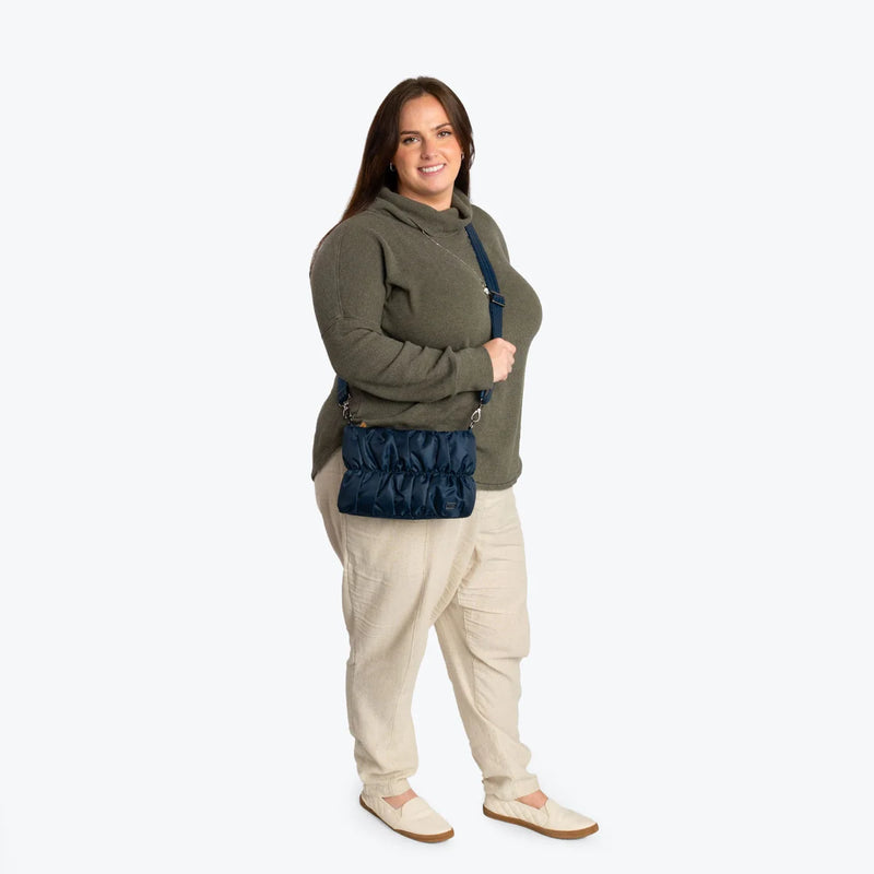 LUG - Flounce Ruched Crossbody Bag