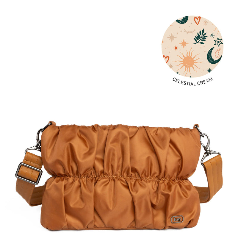 LUG - Flounce Ruched Crossbody Bag