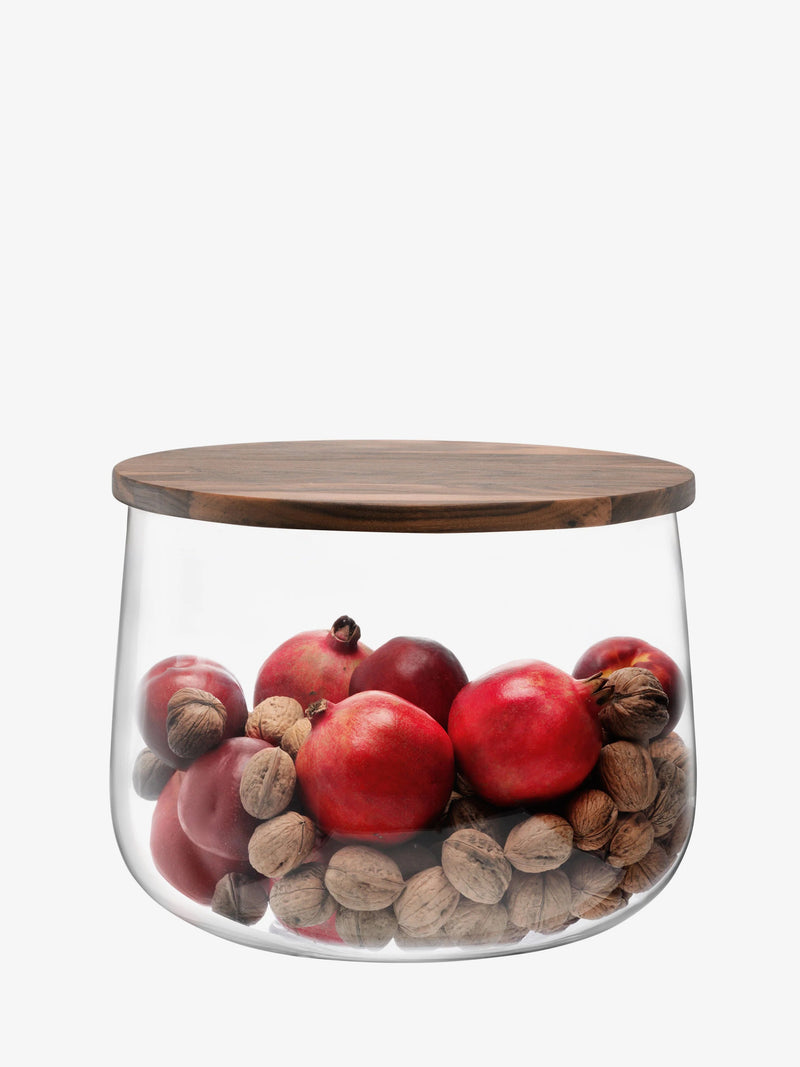 LSA - City - Bowl with Walnut Lid | Ø32 cm