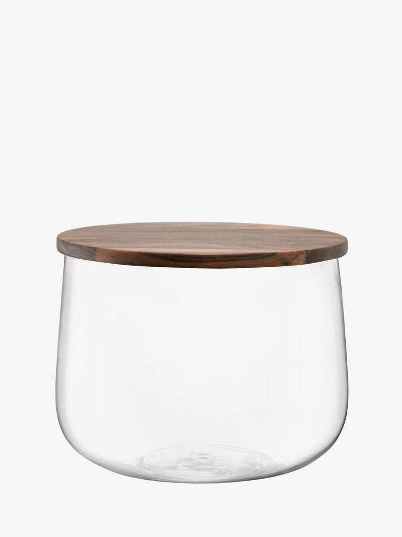 LSA - City - Bowl with Walnut Lid | Ø32 cm