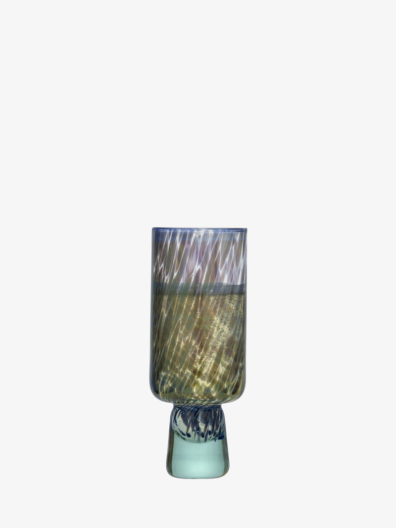 LSA - Sea Glass - Champagne Flutes (Set of 2) | 240 mL - Ocean Blues - detail or setting view