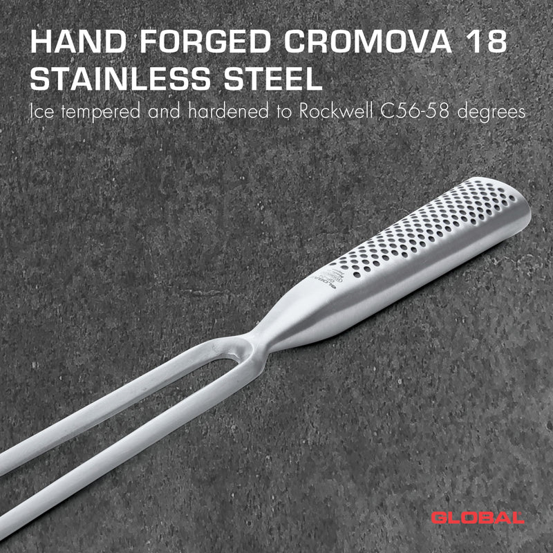 Global - Carving Fork 36cm/14" Straight Edge Forged - Limolin 