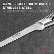Global - Filet Knife "Swedish" Flexible 21cm/8.5" - Limolin 