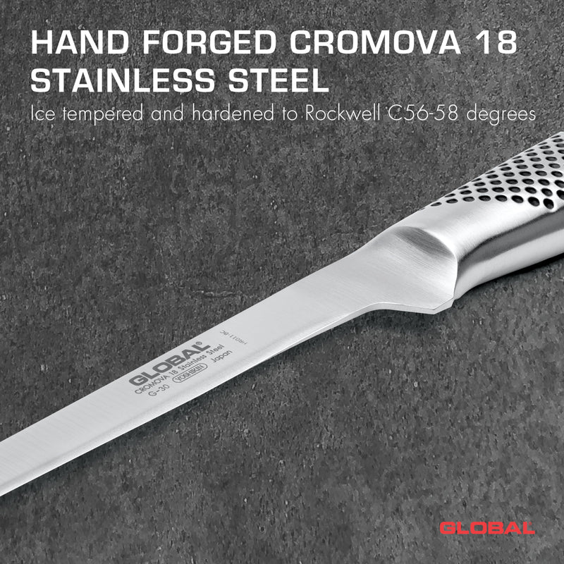 Global - Filet Knife "Swedish" Flexible 21cm/8.5" - Limolin 