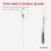 Global - Filet Knife "Swedish" Flexible 21cm/8.5" - Limolin 