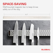 Global - Knife Rail Magnetic 14cm/16" - Limolin 