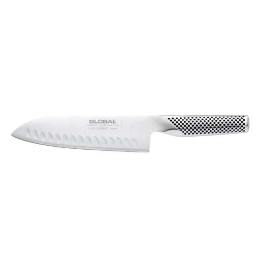 Global - Santoku Knife Fluted 18cm/7" (G48) - Limolin 