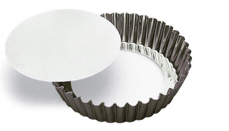 Gobel - Quiche Mold LB w/Narrow Ribs 25x5cm/10x2" Tin - Limolin 