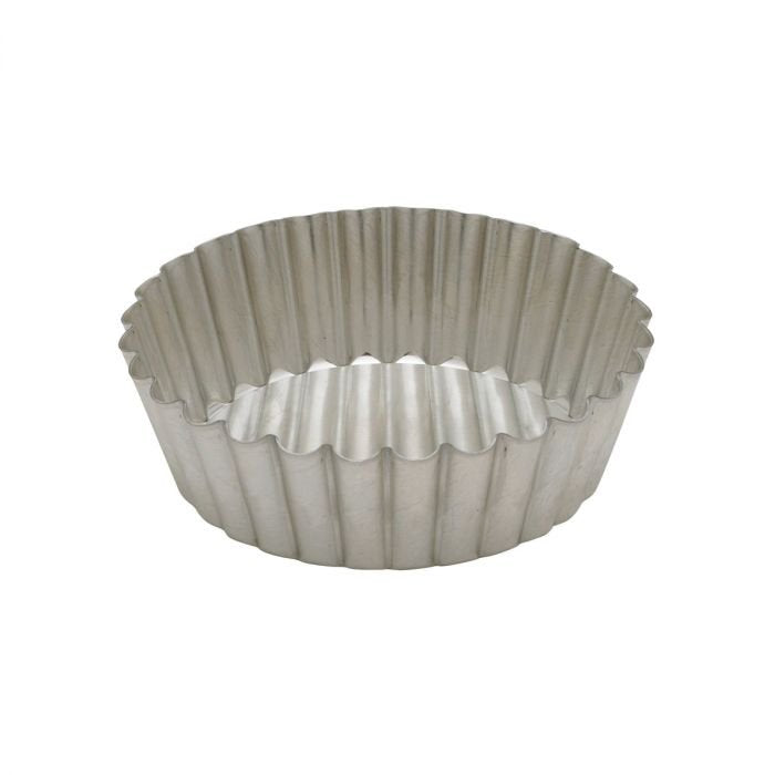 Gobel - Quiche Mold LB w/Narrow Ribs 10x3cm/4x1.2" Tin
