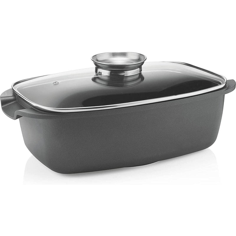 Guzzini - Cook Strong - Deep Roasting Dish With Lid (Black) - Limolin 