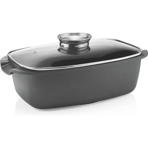 Guzzini - Cook Strong - Deep Roasting Dish With Lid (Black) - Limolin 