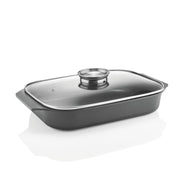 Guzzini - Cook Strong - Shallow Roasting Dish With Lid (Black) - Limolin 