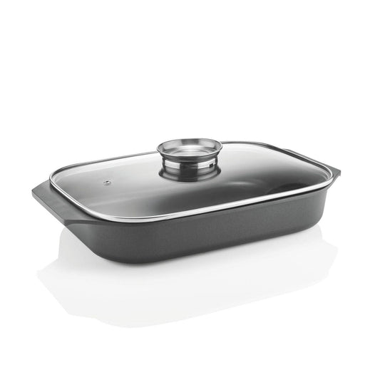 Guzzini - Cook Strong - Shallow Roasting Dish With Lid (Black) - Limolin 