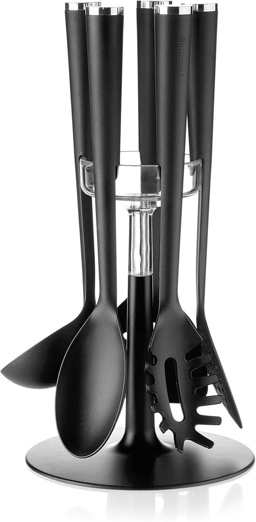 Guzzini - Preparation - Utensils With Stand - (Set of 5) - Limolin 