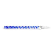 Jacques Herbin Straight Glass Pen – Sapphire Blue, 16 cm
