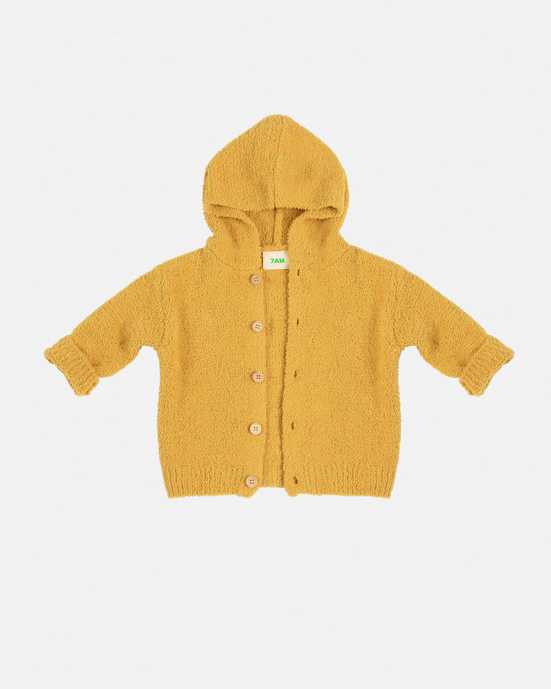 7AM Enfant - Hooded Cardigan - Fuzzy