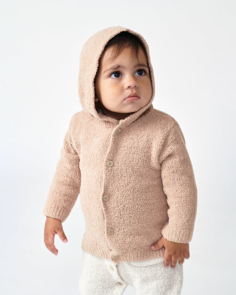 7AM Enfant - Hooded Cardigan - Fuzzy