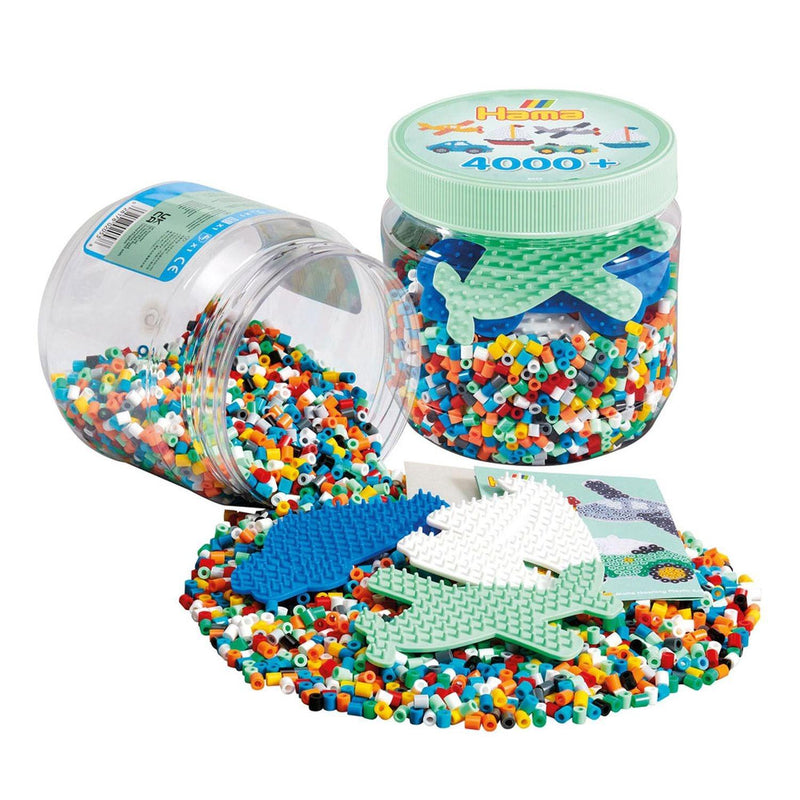 Hama - Midi 4K Beads/Pegboardsin Jar - Green - Limolin 