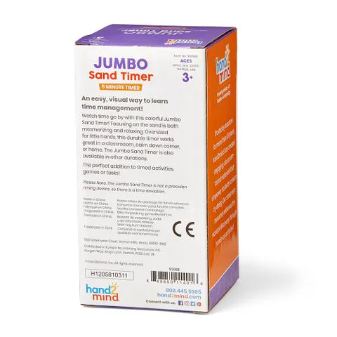 Hand 2 Mind - Jumbo Sand Timer (5-Minute) - Limolin 