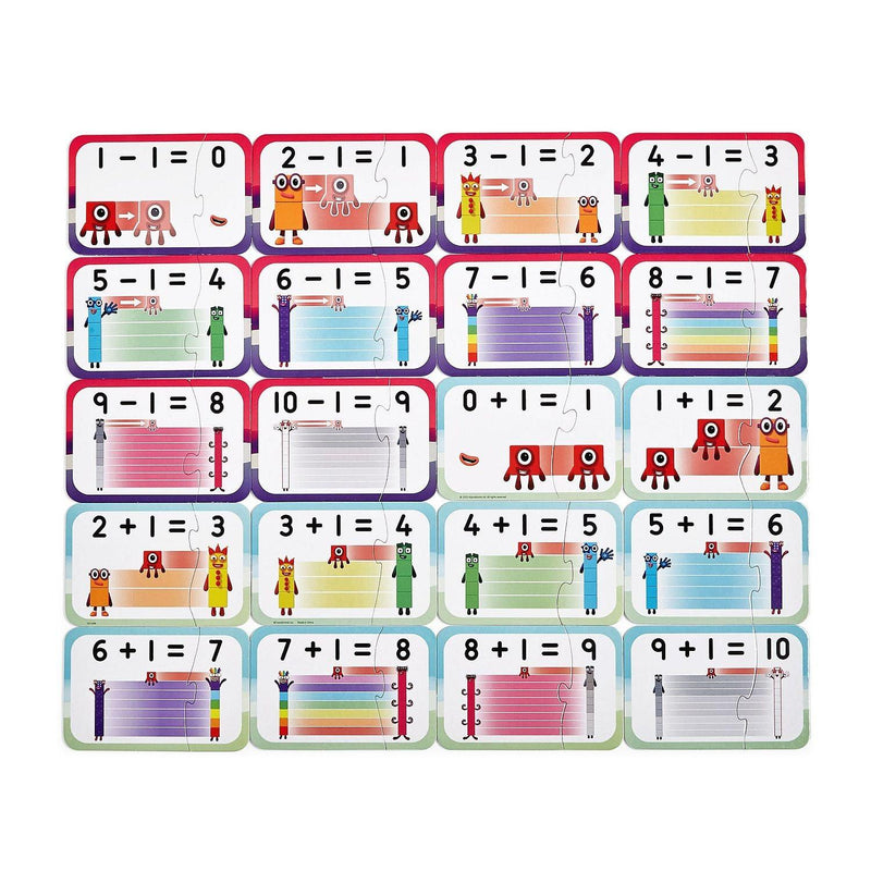 Hand 2 Mind - Numberblocks Adding And Subtracting Puzzle Set - Limolin 