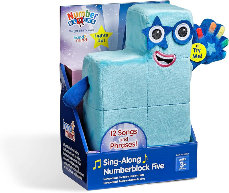 Hand 2 Mind - Numberblocks Character Five Feature Plush - Limolin 