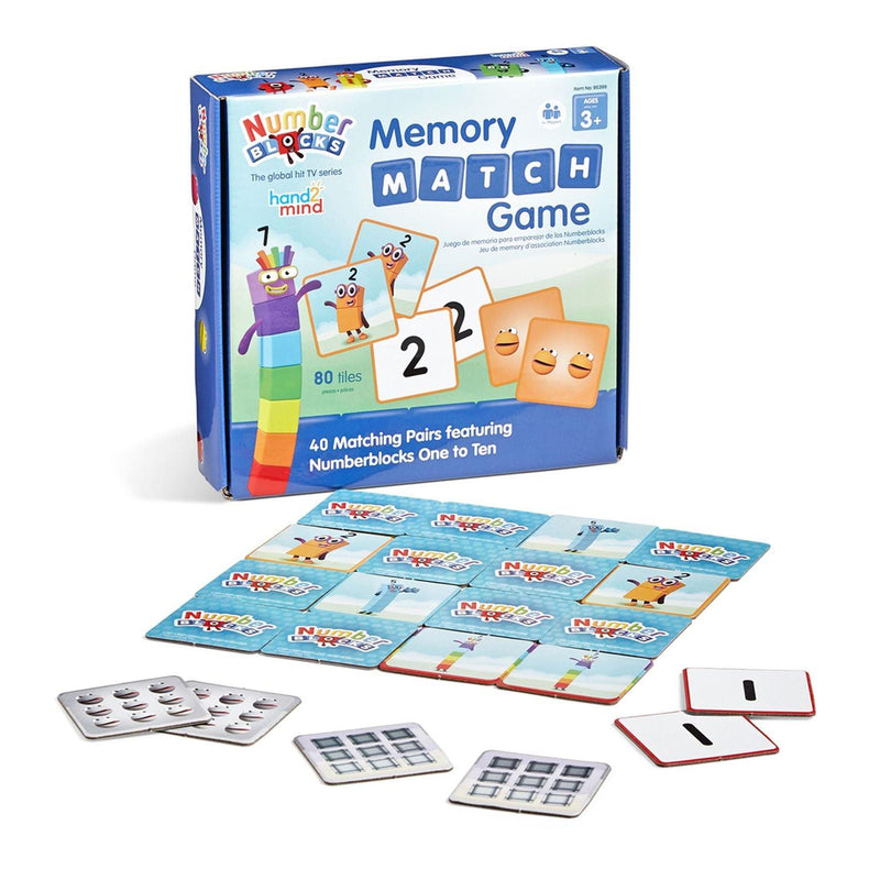 Hand 2 Mind - Numberblocks Memory Match Game - Limolin 