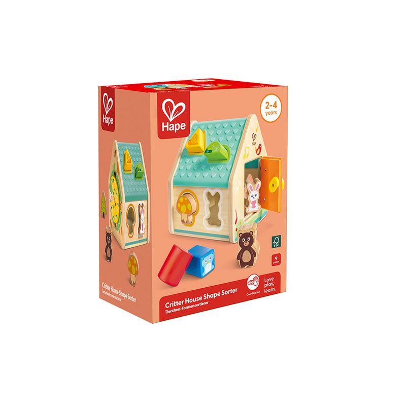 Hape - Critter House Shape Sorter - Limolin 