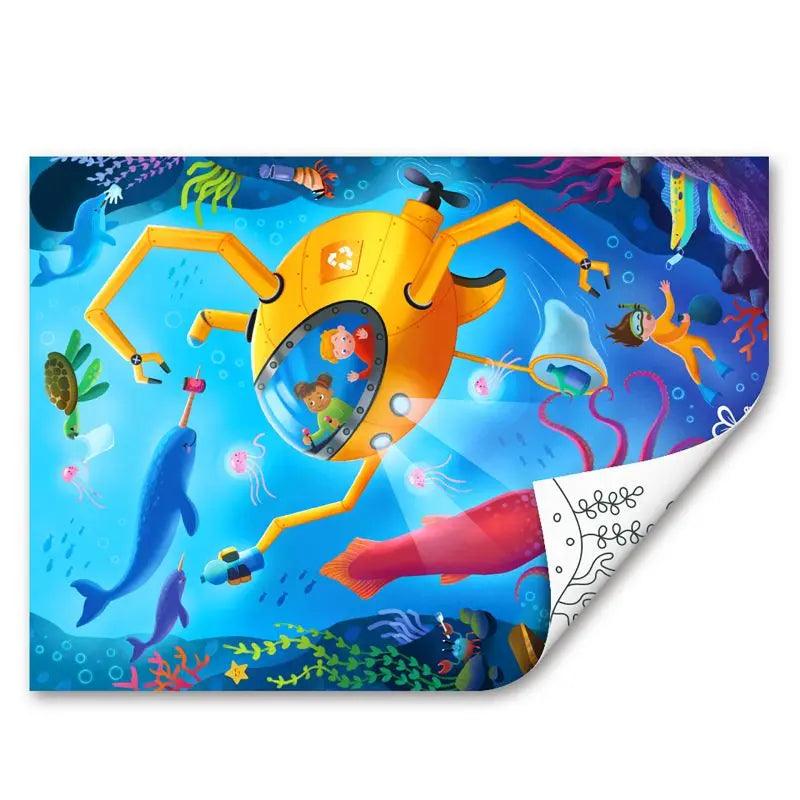 Hape - Ocean Rescue Wooden Puzzle - Limolin 