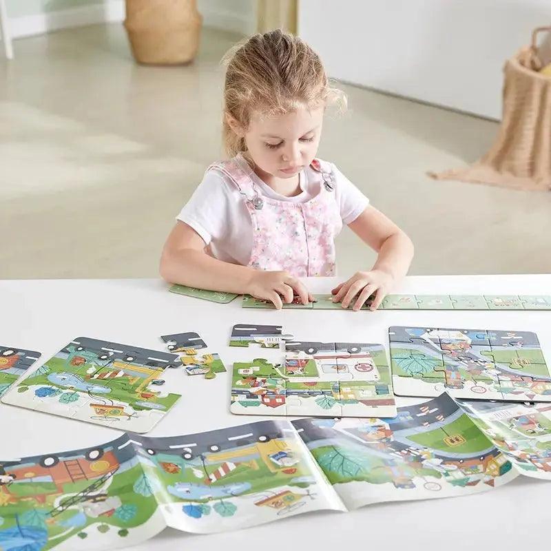 Hape - Rescue Vehicles Puzzle - Limolin 