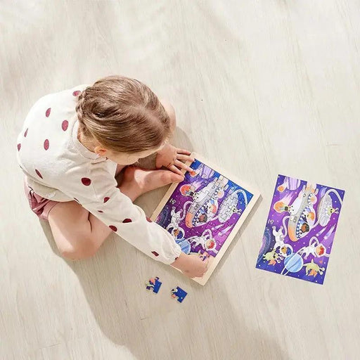 Hape - Space Friends Wooden Puzzle - Limolin 