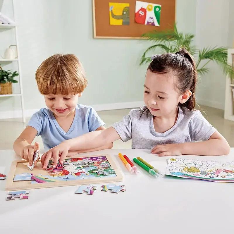 Hape - Unicorn Friends Wooden Puzzle - Limolin 