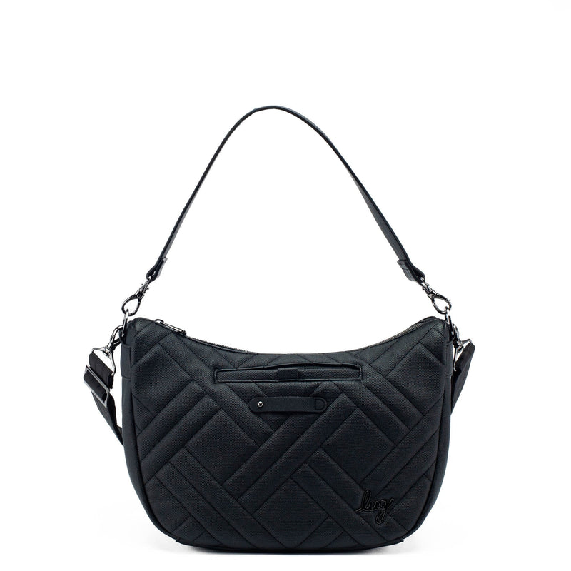 LUG - Harmony Matte Luxe VL Crossbody Bag - BLACK ONYX - colour view