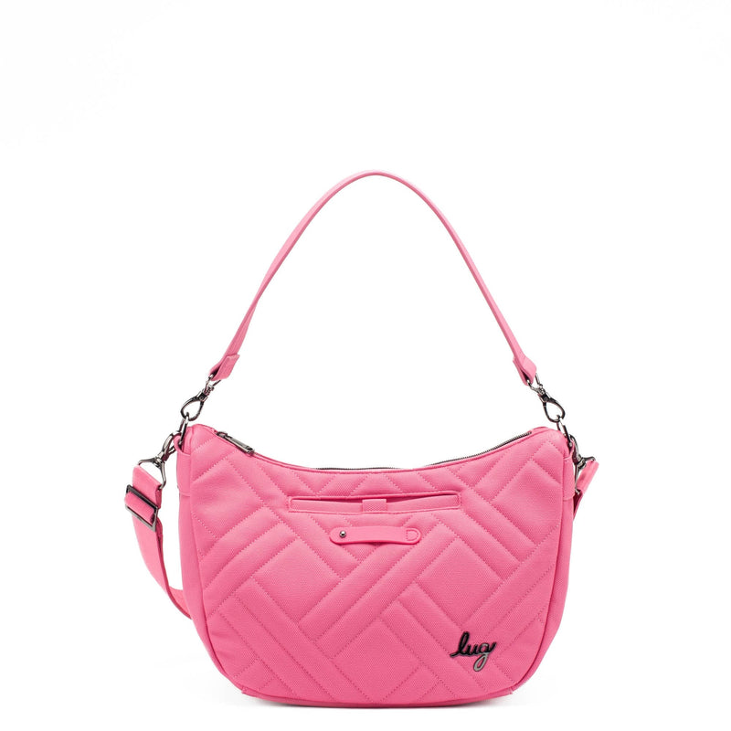LUG - Harmony Matte Luxe VL Crossbody Bag - PINK TOURMALINE - colour view