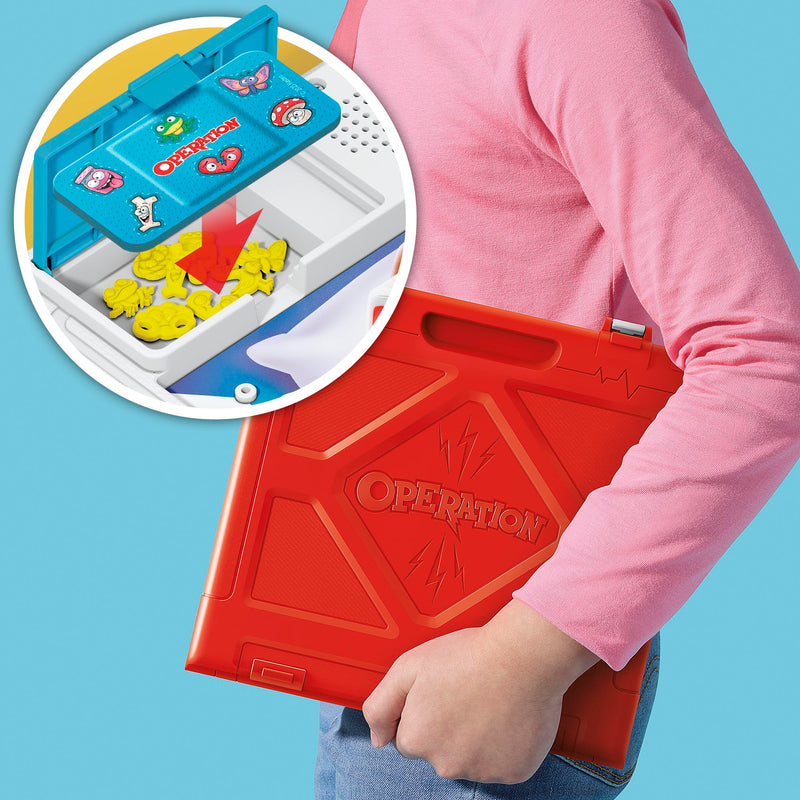 Hasbro - Operation Electronic Board Game with All-in-One Carrying Case - Limolin 