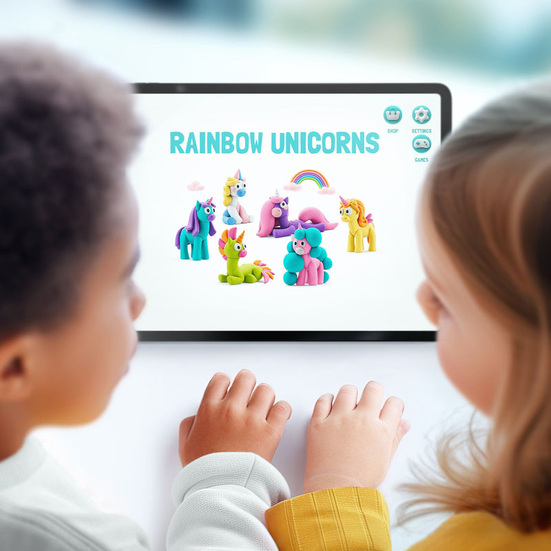 Hey Clay - CLAY SET - RAINBOW UNICORNS - Limolin 
