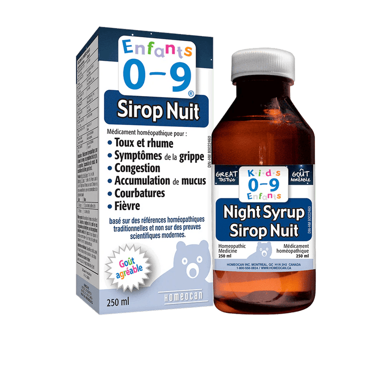 Homeocan - Cough & Cold Night Syrup - ENFNUIT250 - 250ml - Limolin 