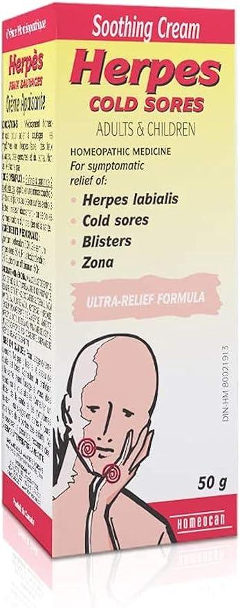 Homeocan - Cream Line For Adults - Herpes Soothing - 50 g - Limolin 