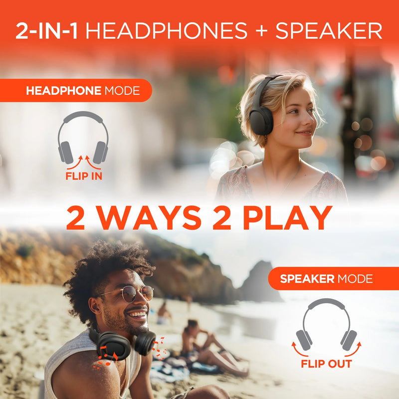 HyperGear - Bluetooth Headset &Amp; Speakers 2-In-1 - Limolin 