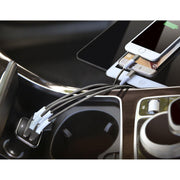 HyperGear - Car Charger 4 Port Usb-A 68Amp Rapid Charge - Black - Limolin 