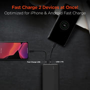 HyperGear - Fast Charge Power Bank With 20W Usb-C Pd | 20,000Mah - Limolin 