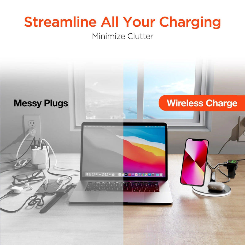 HyperGear - Wireless Charging Stand 3 In 1 - Black - Limolin 