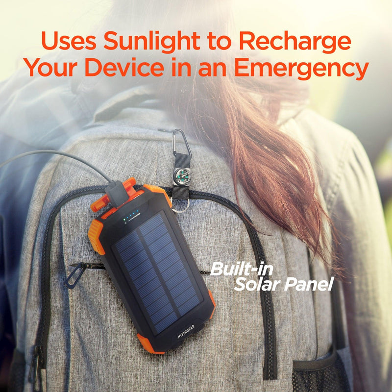 HyperGear - Wireless Solar Power Bank | Black | 10,000Mah - Limolin 