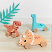 DINO - PUSH-ALONG DINOS (SOLD 6 UNITS - 6 MODELS)