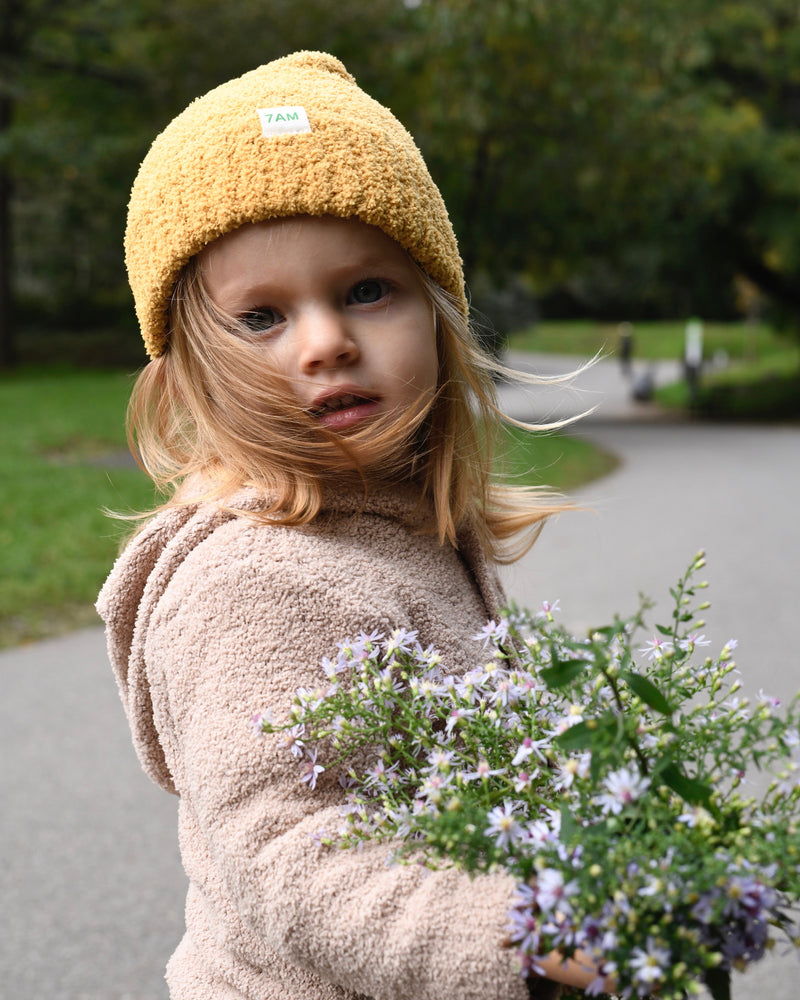 7AM Enfant - Hooded Cardigan - Fuzzy