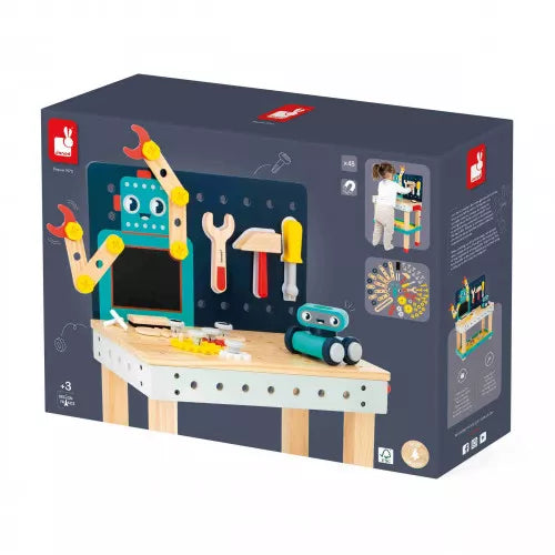 Janod - Brico'Kids: Big Robot Diy Workbench - Limolin 