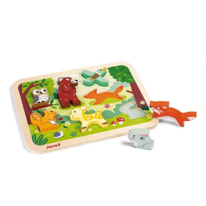 Janod - Chunky Puzzle Forest 7 pieces (wood) - Limolin 