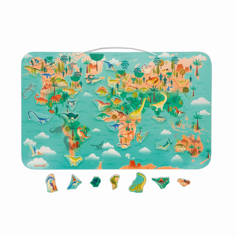 Janod - Dino - Magnetic Dino Planisphere - Limolin 